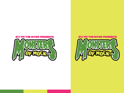 Monster Of Mock logo design radio
