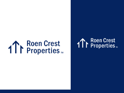 Roen Crest Properties branding design logo logo design real estate vector