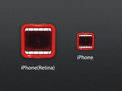 new app icon app icon mouth red roar white