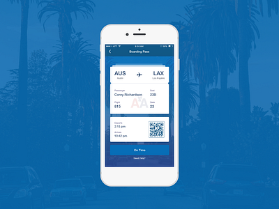 Daily UI - Day 024 - Boarding Pass dailyui