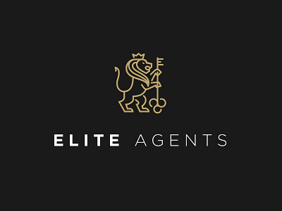 Elite Agents Logo branding design flat icon illustration logo vector