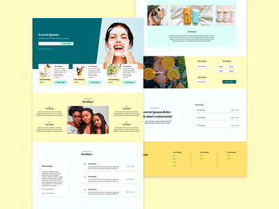 Skincare Landing Page adobexd cosmetic mockup fresh colors product design ui uidesign uiux ux uxdesign web design inspiration web design web ui