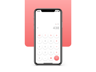 Calculator — Daily UI adobexd app app design app ui calculator calculator ui daily 100 challenge daily ui 004 dailyui design ios mobile interface product design ui ux uiux