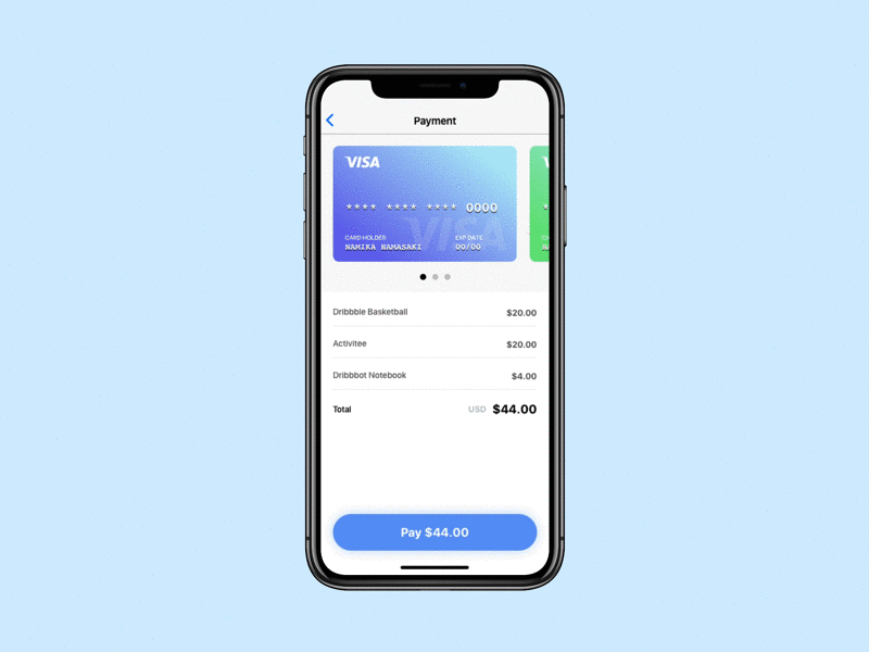 Daily UI#02 Credit Card Checkout