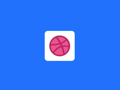 Daily UI#05 App Icon (Dribbble) animation app dailyui dribbble framer icon motion