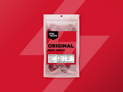 Beef jerkey package design branding food package snack