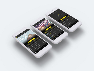 Laughly Playlist app ios mobile ui