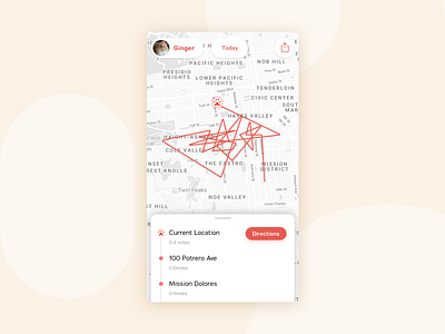 Daily UI #020 Location Tracker