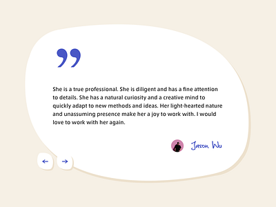 Daily UI #39 Testimonials