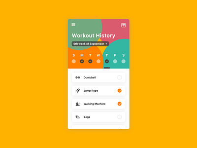 Daily UI #41 Workout Tracker dailyui mobile sports tracker ui workout workout tracker