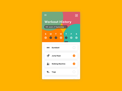 Daily UI #41 Workout Tracker