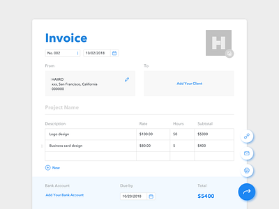 Daily UI #46 Invoice