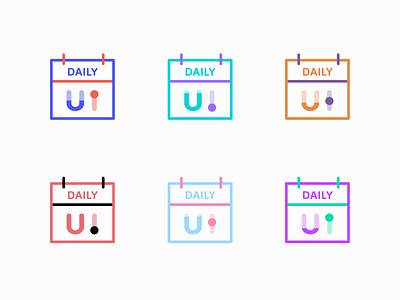 Daily UI #52 Logo Design calendar dailyui icon logo mark switcher ui visual