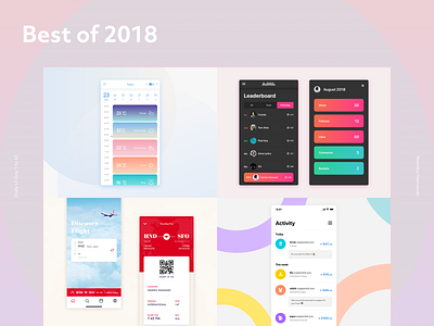 Best of 2018 best dailyui mobile ui