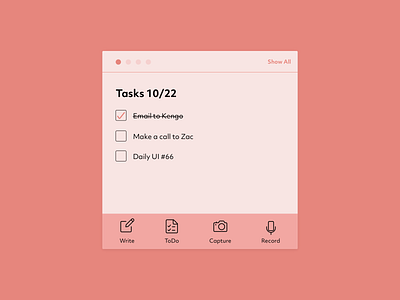 Daily UI #65 Notes Widget dailyui note notebook todo ui widget