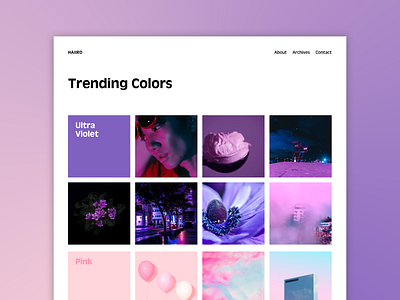 Daily UI #69 Trending color dailyui desktop trending ui