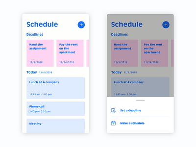 Daily UI #71 Schedule calendar dailyui mobile schedule todo ui