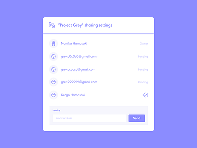 Daily UI #78 Pending Invitation dailyui invitation pending settings ui