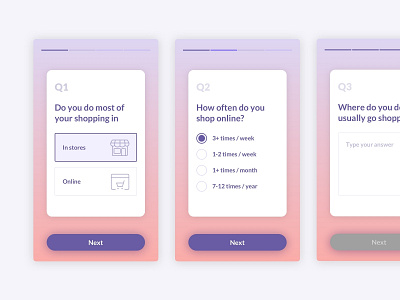 Daily UI #82 Form dailyui form mobile survey ui