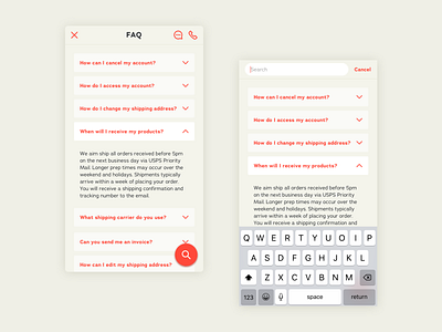 Daily UI #92 FAQ