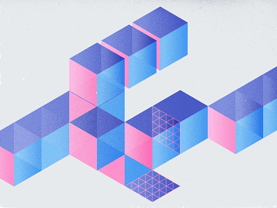 Daily Pattern #017 Sliced box daily challenge daily pattern geometric graphic graphic design graphic art isometric pattern