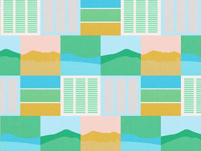 Daily Pattern #018 Landscape daily challenge daily pattern graphic art graphic design graphic pattern illustration pattern