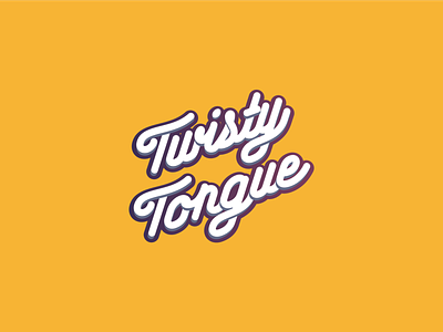 Twisty Tongue Logo logo typeface typography
