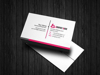 Professional simple business card Design branding business card design flat illustration name card vector