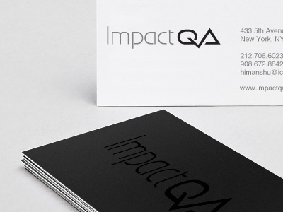 Final Logo for ImpactQA best business card design best logo identity design economic energy efficient environmentally friendly graphic design logo design print media ui