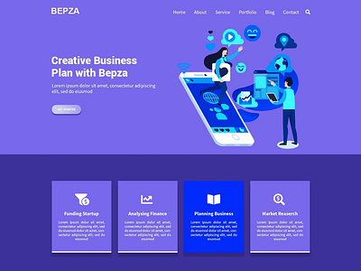 BEPZA - Creative MultiPurpose PSD Template creative psd template multipurpose psd template psd template