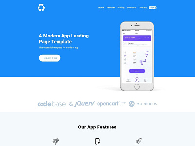 Bepza - Modern App Landing Page Template