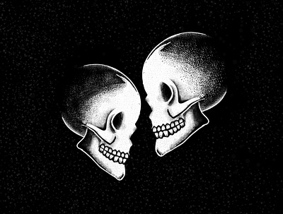 Illustration - Memento Mori color graphicdesign illustration illustration digital kisses logo skull team texture
