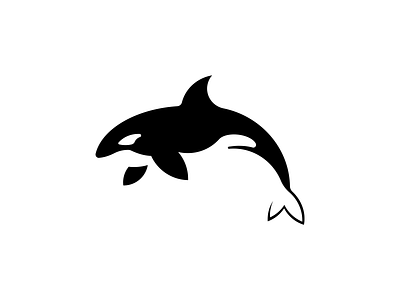 Killer Whale animal blackandwhite design graphicdesign killer whale logo logodesign logodesigner negativespace whale