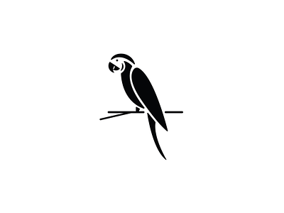 parrot bird blackandwhite design graphicdesign negativespace parrot