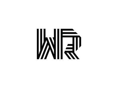 WR monogram blackandwhite design graphicdesign lettering logo logodesign logodesigner monogram r symbol type w wr wrmonogram