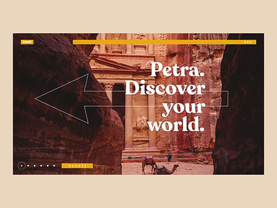 Petra Travel Guide animation history jordan motion petra travel ui ux video website
