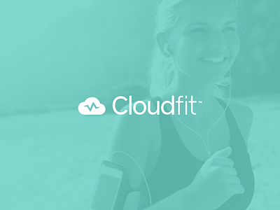 Cloudfit Brand Concept app brand cloud data fit fitness gym identity logo mark outdoors running