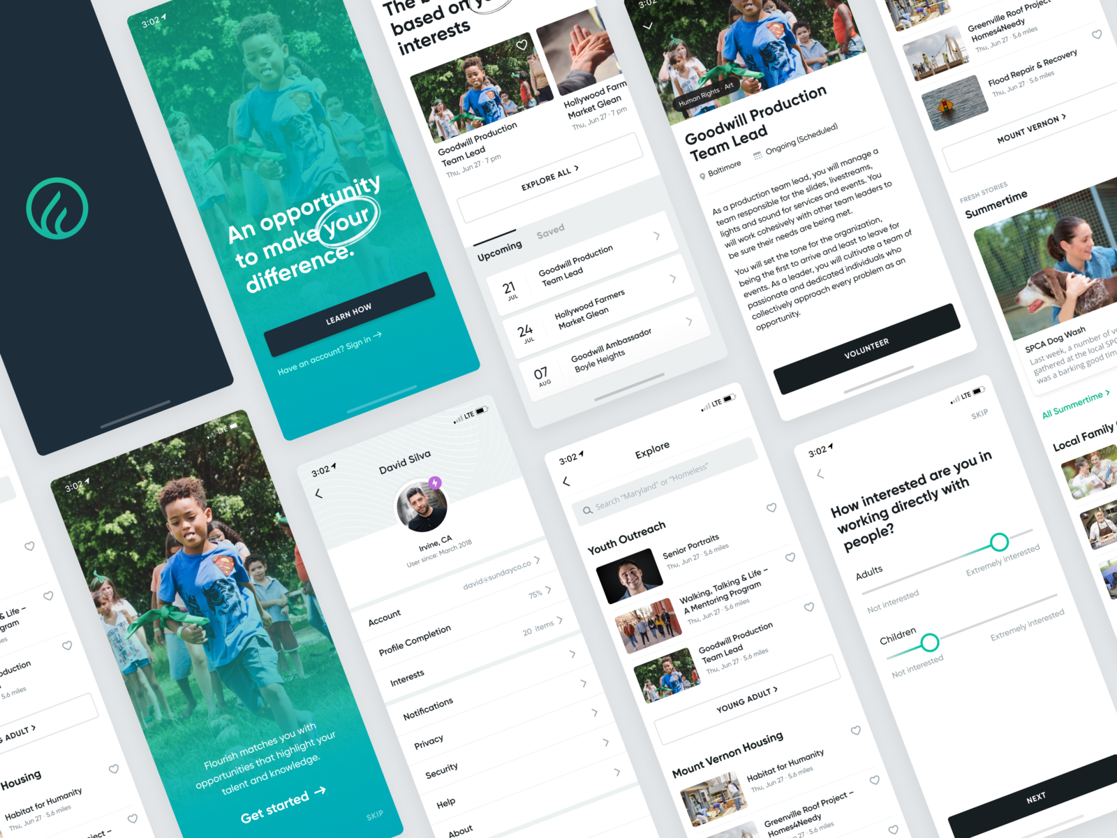 Flourish App by Shaun Moynihan on Dribbble