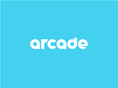 Arcade bold brand design branding chunky circular custom design fun geometric identity logo quirky typography wordmark