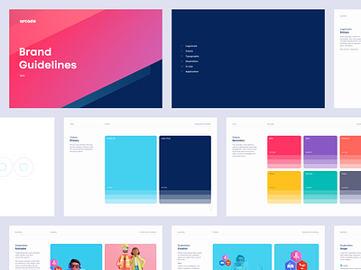 The code, The Guidelines blue branding business cards colors examples guidelines icons identity illustration inspiration logo pink typography usage