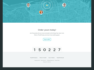 Order yours today! avatar button footer layout location map numbers order trackr ui user ux