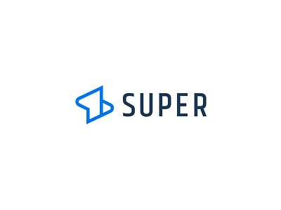 Super biz branding custom design identity logo startup super typography vector