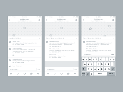 Chat UX annotation app chat design ios layout mobile reply ui ux
