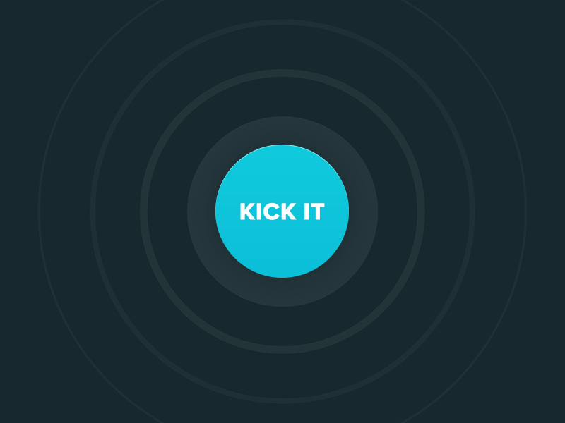 Good vibrations... animation button dark football ios kick kite mobile prototype soccer ui ux