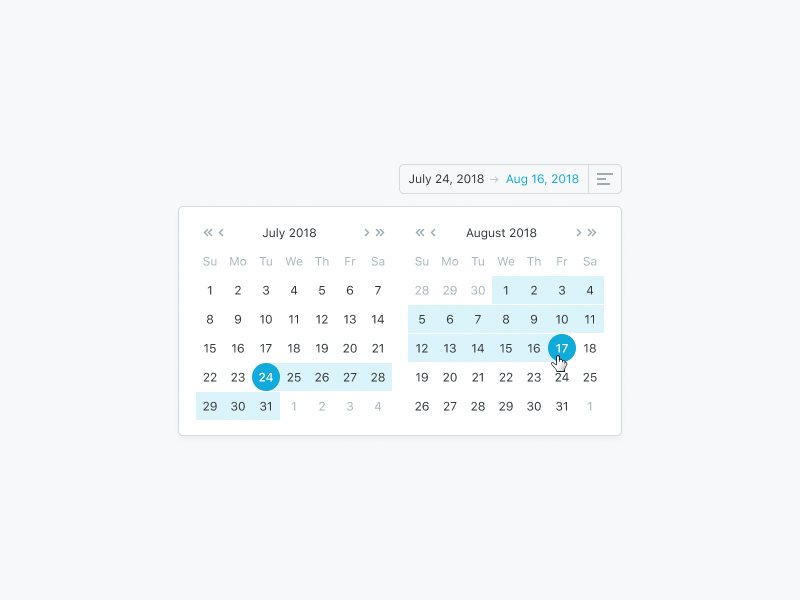 Date Picker analytics app data date design interface layout product selection ui ux