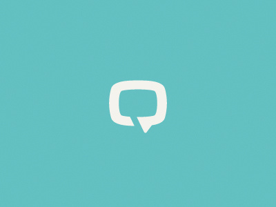 Q blue brand comments education elastik icon identity logo mark social vector