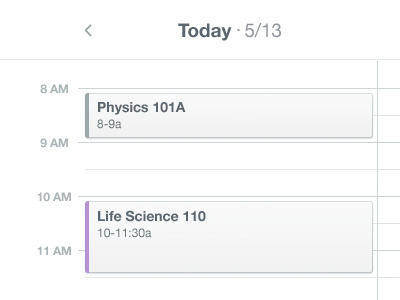 Calendar Layout calendar classes dates elastik interaction layout navigation schedule selection timeline times typography ui ux