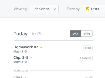 Upcoming tasks