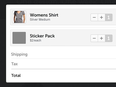 Sevenly Cart View add address cart checkout ecommerce fields form layout remove sevenly shipping total ui ux