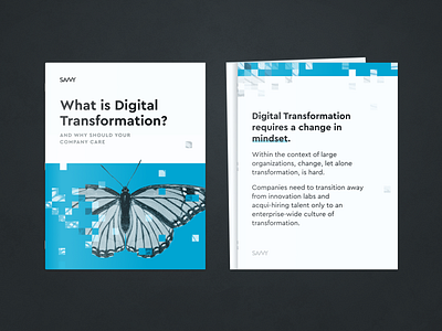 Digital Transformation Layout butterfly digital document editorial graphic design illustration layout linkedin manipulation pdf photo photoshop print savvy transformation type